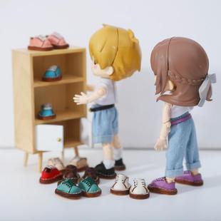 ob11娃鞋 板鞋运动鞋 gsc素体娃衣 粘土人12分BJD P9休闲鞋子阿已