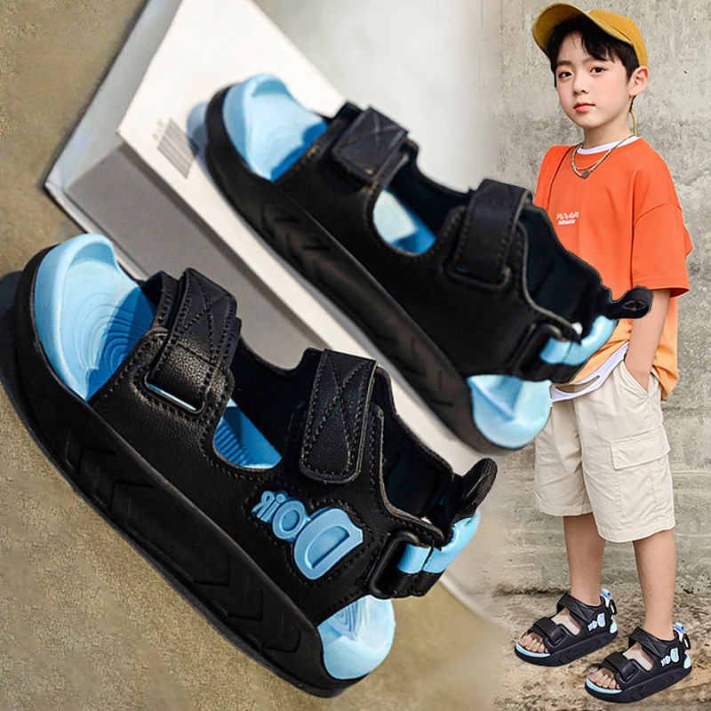 官网C&K儿童凉鞋男童2026新款夏季软底防滑沙滩鞋露趾凉拖鞋男孩