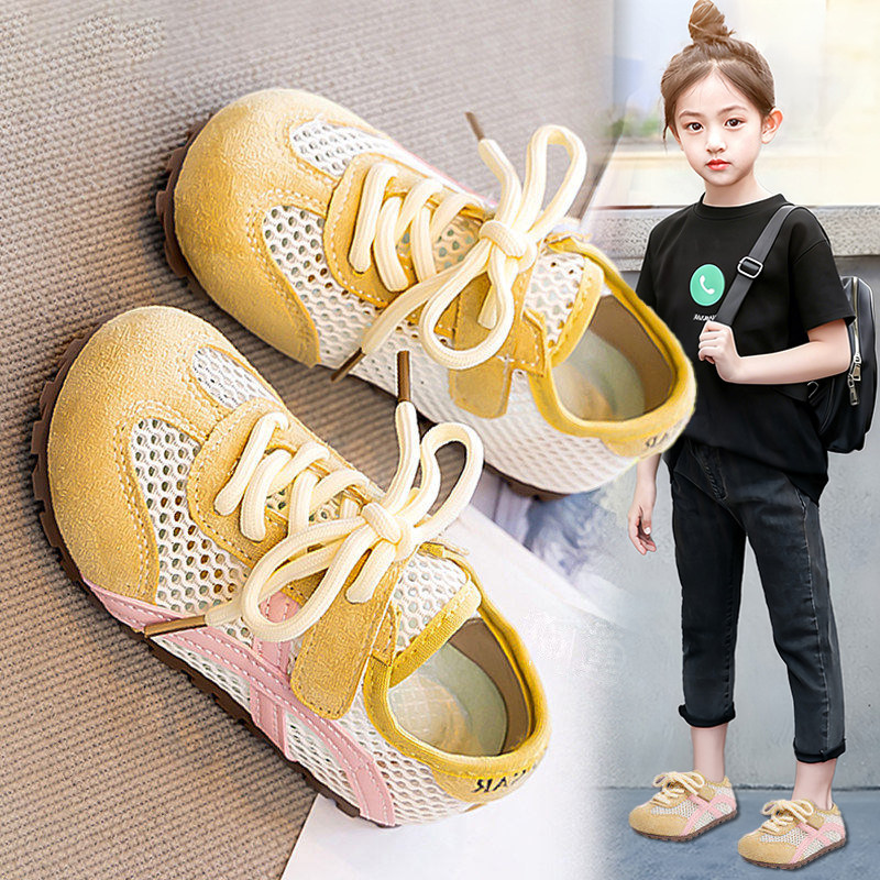 官网C&K女童运动凉鞋2026新款夏季透气儿童单网鞋软底女孩公主鞋