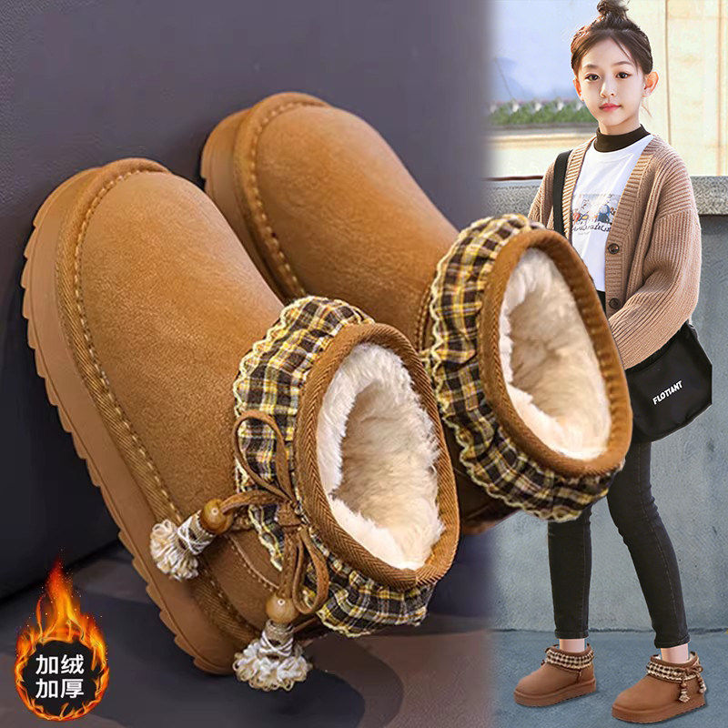 官网C&K女童雪地靴2025新款冬季儿童加厚保暖棉鞋女孩冬靴子加绒,童鞋/婴儿鞋/亲子鞋,雪地靴,淘宝优惠券,粉丝福利购,淘宝优惠卷