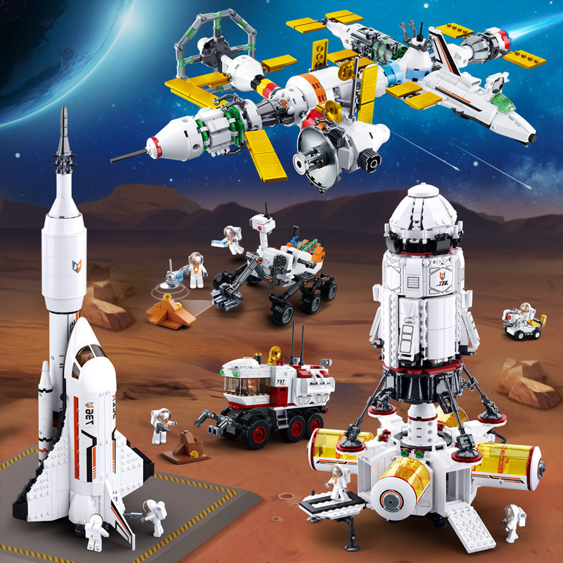 星际探测航天拼装积木