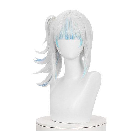 虚拟主播噶呜-古拉COS假发鲨鱼