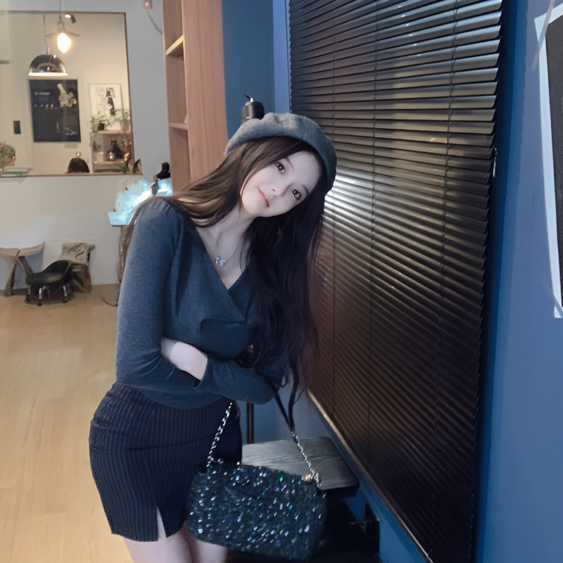 茶系穿搭短裙Nane2024年春季