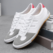 牛筋底排球鞋 男 休闲武术晨练跑步鞋 防滑透气田径训练鞋 男女帆布鞋