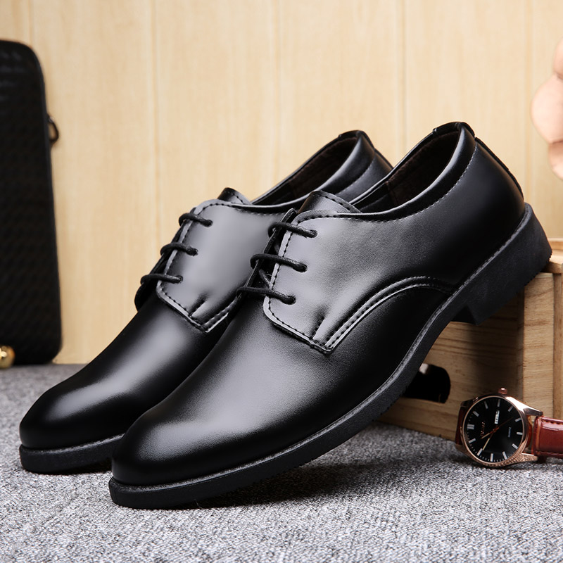 防滑防水耐磨模特休闲风男士皮鞋