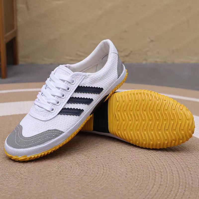 牛筋底男女休闲帆布鞋防滑耐磨排球鞋学生田径鞋跑步鞋轻便工作鞋