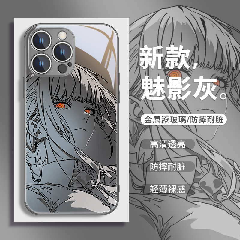 二次元适用苹果系列手机壳玻璃