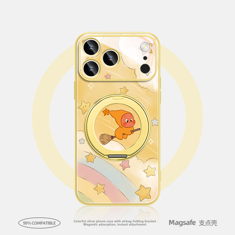 星星人适用苹果17手机壳磁吸支架