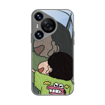 卡通适用华为系列手机壳玻璃