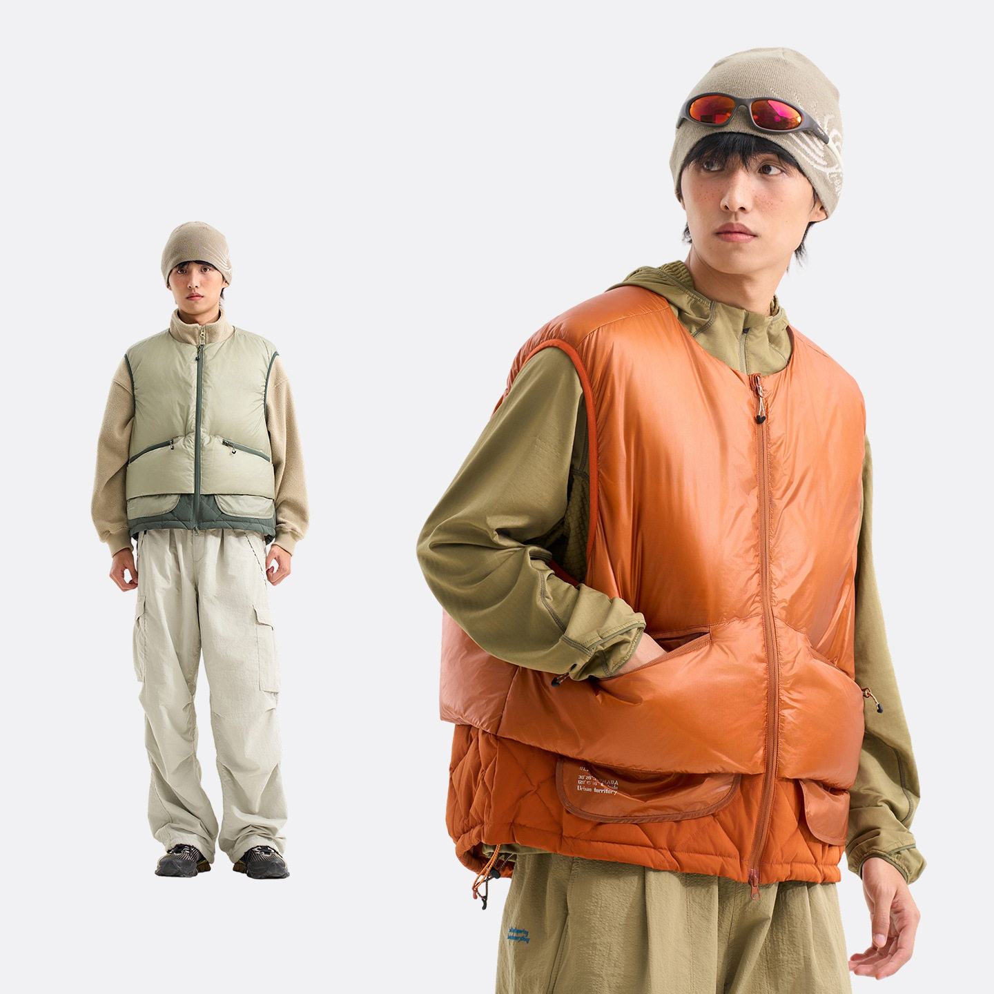 保暖加厚羽绒马甲冬季白鸭绒外套男女款复古羽绒背心多巴胺坎肩