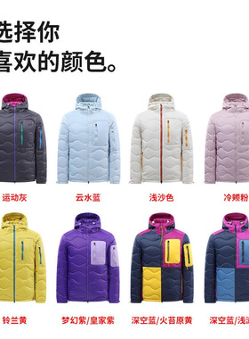 轻量化御寒保暖户外休闲撞色拉链连帽男女吐司棉服机能美式休闲潮