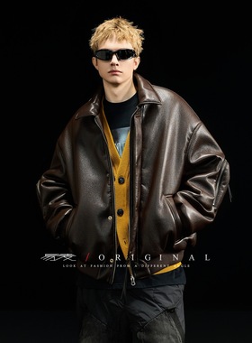 美式宽松羽绒服男士冬季保暖立领新款鹅绒加绒加厚保暖痞帅潮牌