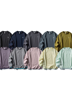 轻量化超轻速干长袖T恤男女同款宽松长袖T恤 户外运动防晒长袖T恤