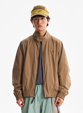 潮牌撞色双面穿立领夹克宽松短款男女款外套山系户外运动美式新款