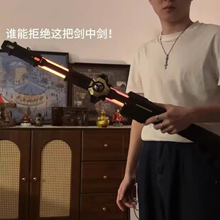 剑中剑喷雾火花激光剑炫酷可发光火石儿童玩具新年送男孩生日礼物