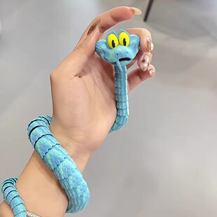 盖瑞一条蛇模型疯狂动物城周边解压玩具卡通盖瑞蛇可爱装饰品摆件