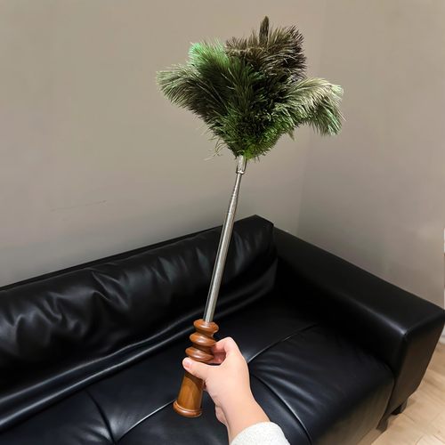 可伸缩鸡毛掸子除尘扫灰家用鸵鸟