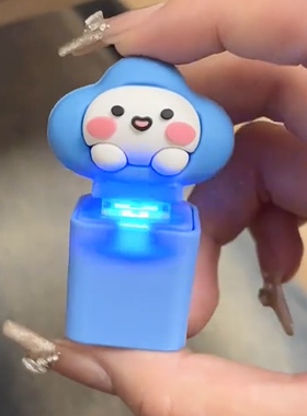 Timi发声钥匙扣解压按键创意语音包包挂件发光玩具挂饰游戏上号音