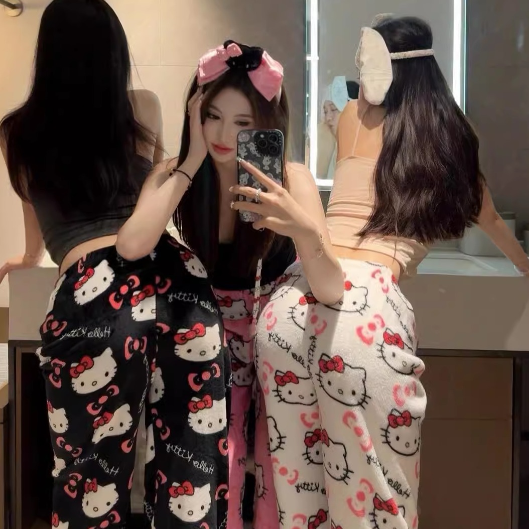 HelloKitty睡衣女秋冬款2024新款