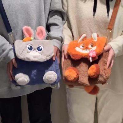 朱迪尼克双肩包毛绒单肩斜挎包