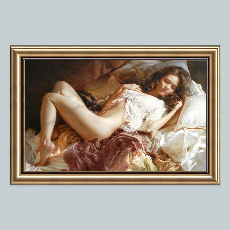 睡美人卧室装饰画医美美体壁挂桑拿水疗会所美女人体艺术装饰画