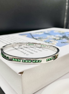 [杨紫同款]摩斯密码手镯银白色七夕送男生礼物