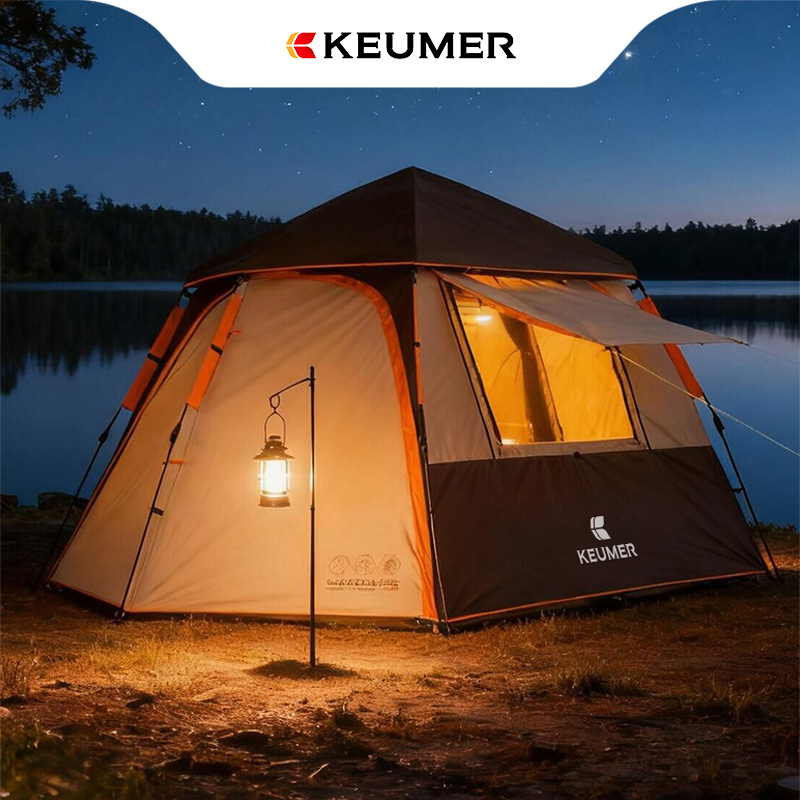 高超5-8人全自动大帐篷双层