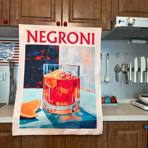 马吉吉Negroni鸡尾酒美式挂布