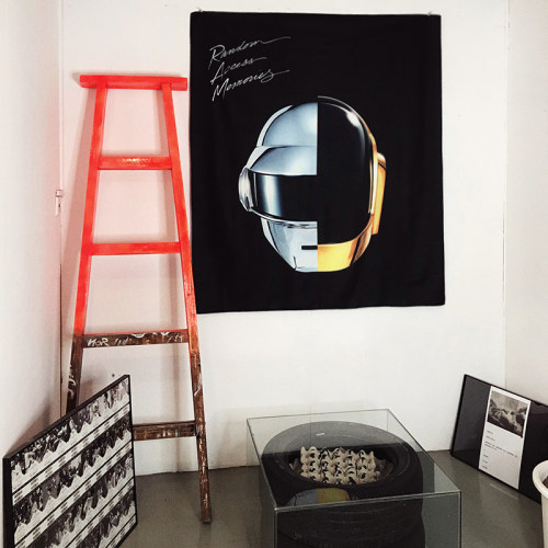 daftpunk蠢朋克乐队酒吧背景布