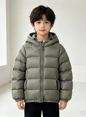 大童青少年加厚轻便羽绒服冬外套