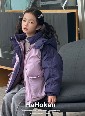 萌贝蒂艾米儿童冲锋衣三防羽绒服