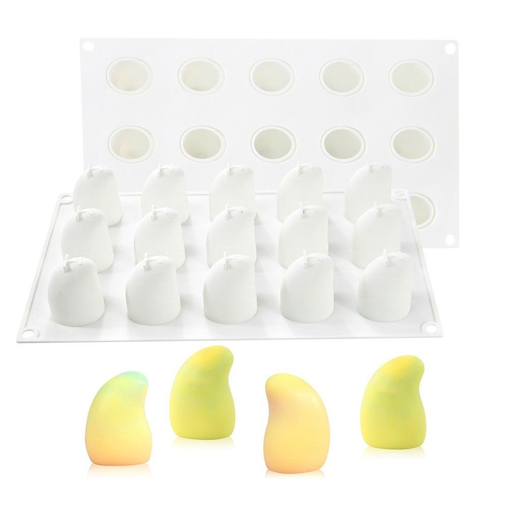 网红15连水果慕斯蛋糕模具 芒果树莓巧克力硅胶模具草莓果冻蜡