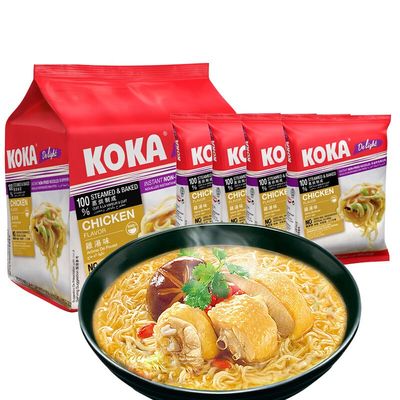 koka新加坡袋装拌面340g鸡汤