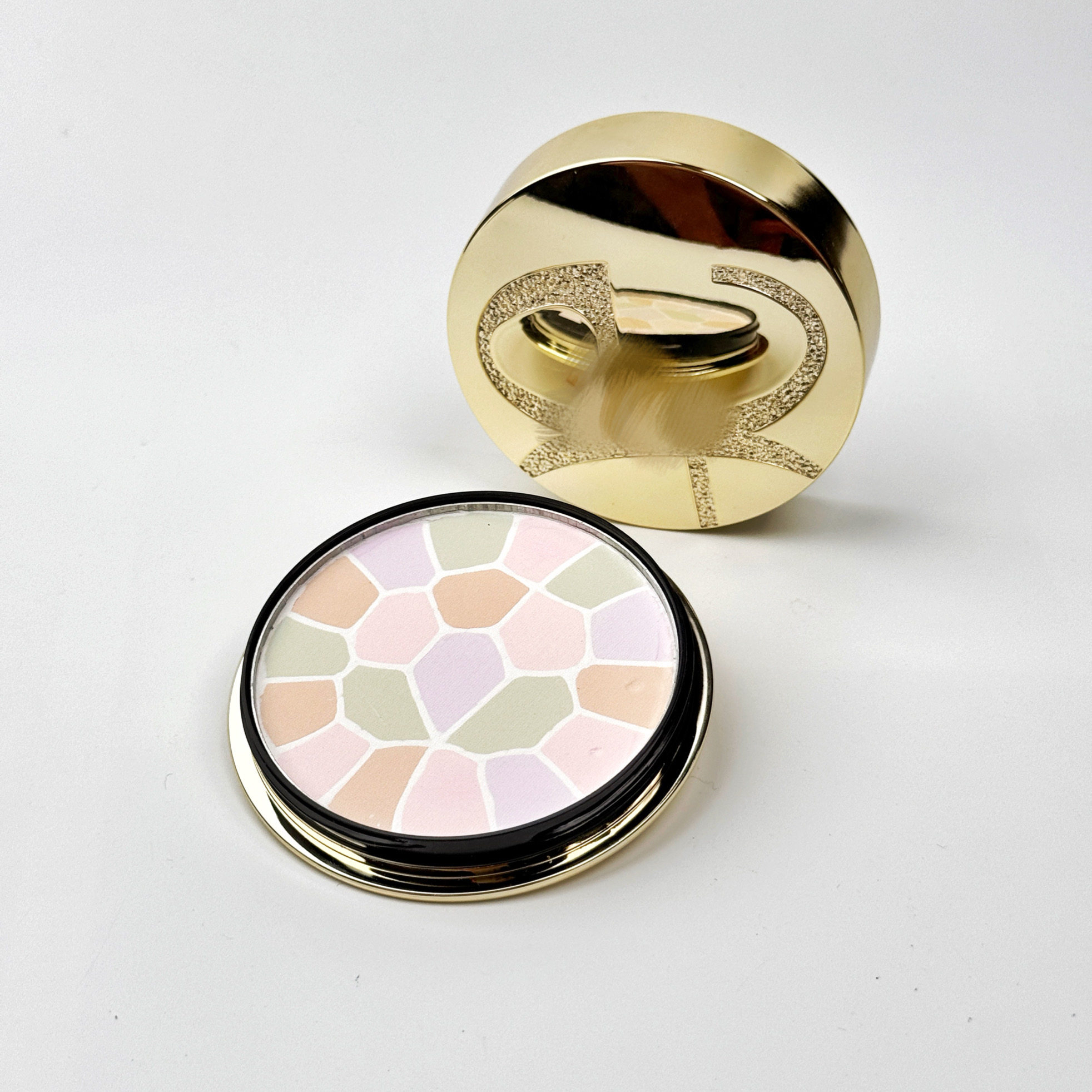 E大饼家庭装27g粉饼空盒带镜子