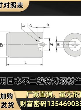 JCIS (PAN HEAD SMALL SCREW)盘头小螺丝十字槽冲头 复合十一字槽
