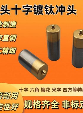 ISO 7046国标沉头平头冲头 GB/T819.1-2000 高速钢M2材质十字冲头