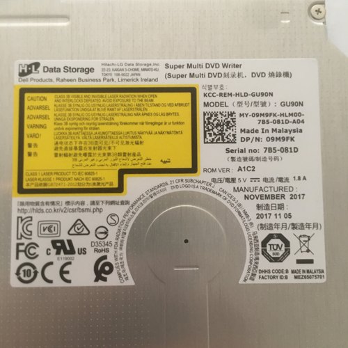 全新原装HL GU90N 09M9FK 9.5MM笔记本通用内置刻录机光驱DVDRW