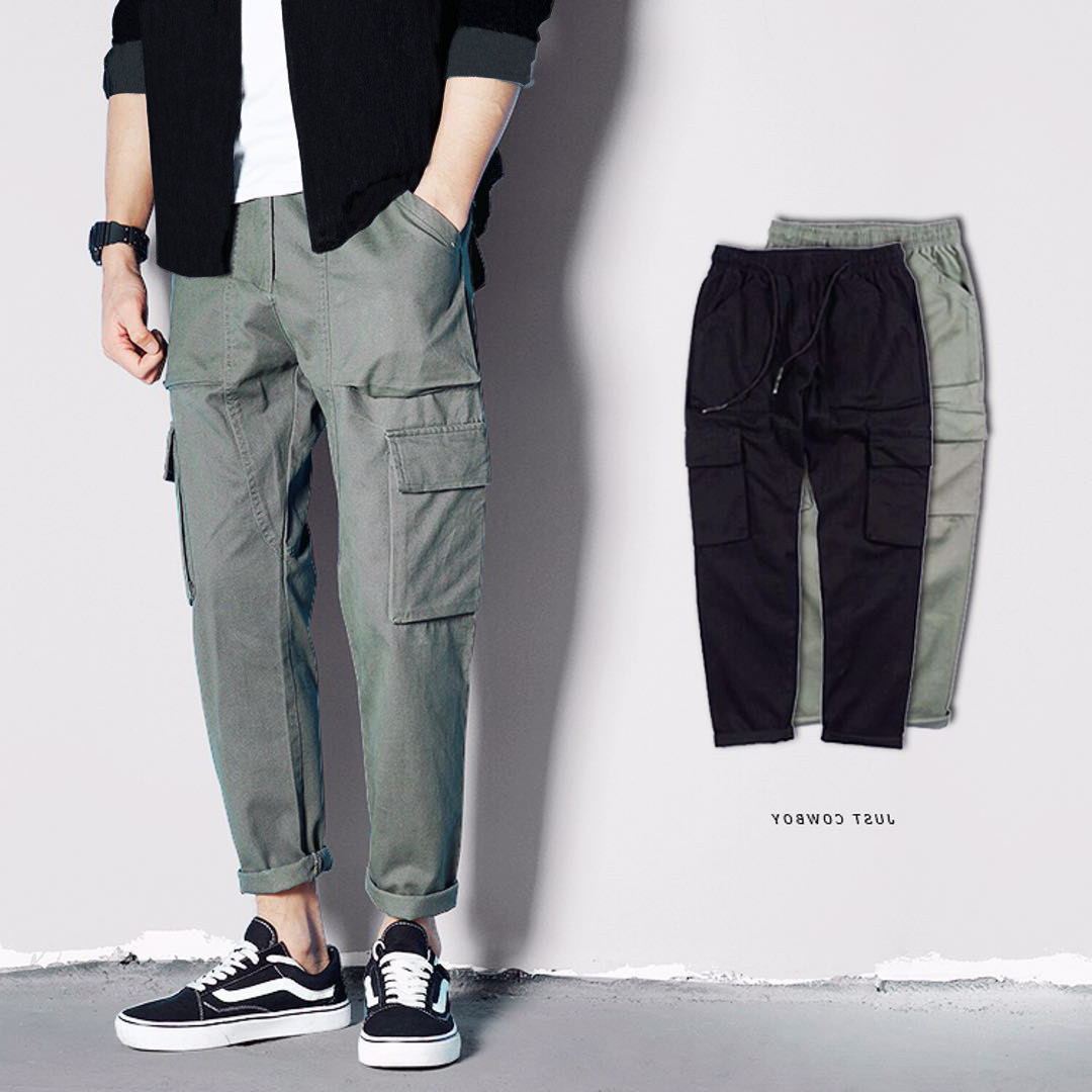 工装裤男潮牌余文乐裤子男宽松直筒休闲裤嘻哈裤ins超火的裤子男|ruв категории Мужская одежда, брюки - от Buy2taobao.com для оказания профессиональной услуги покупки агента Taobao