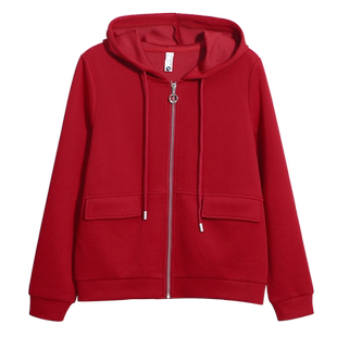 春装外套女2026新款爆款上衣春秋休闲减龄夹克女士连帽开衫卫衣潮