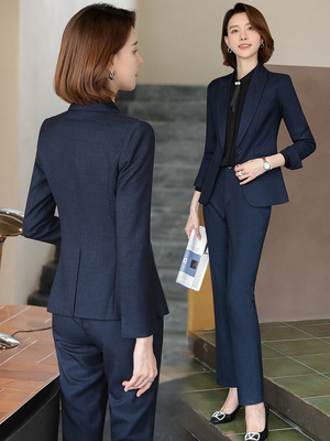 职业西装套装女春秋高端气质女士正装工装酒店经理工作服西服外套