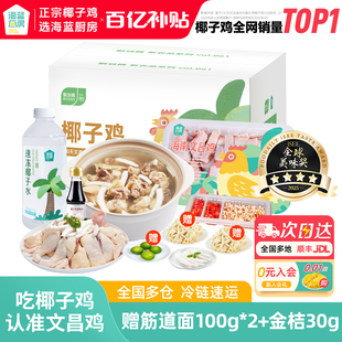 海蓝厨房海南文昌椰子鸡汤全套餐火锅土鸡肉送礼礼盒 百亿补贴