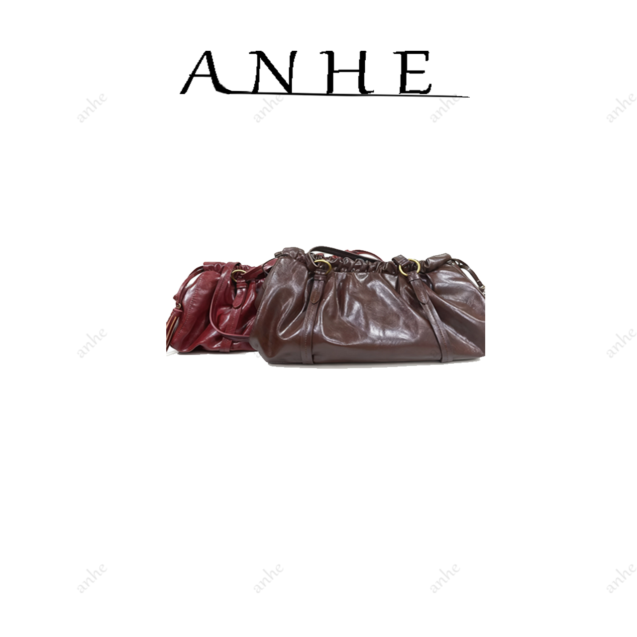 安合甄选-高定真皮包-26cm-MU44-550776-抽绳缪-全色