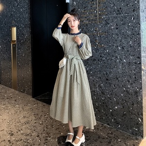 现货已到店碎花2022新款秋装连衣裙女317-MY8039-P115-K168,女生铅笔裙穿搭视频图片