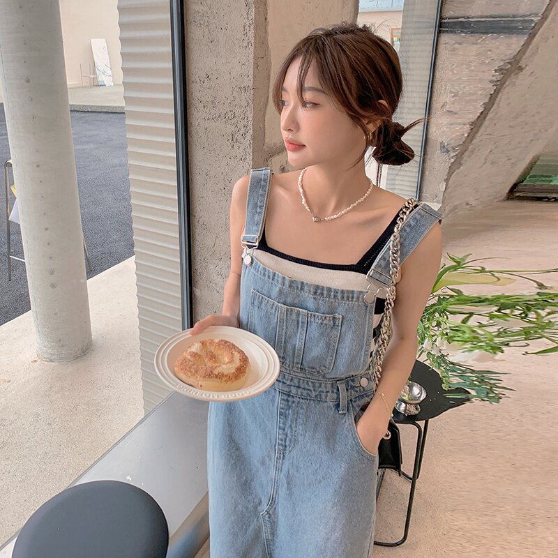 现货 夏季减龄牛仔背带裙连衣裙317-MY8866-P95-K148图片