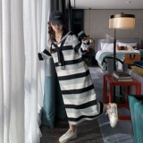 条纹连衣裙