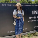 档口现货牛仔印花时尚减龄牛仔背带裙185-MY8917-P95-K148，女装连衣裙，浙宝185