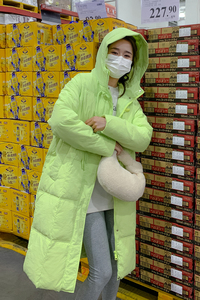 现货双十二90绒牛角扣白鸭绒羽绒服外套185-9995-90绒