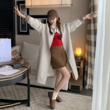 经典卡其色风衣外套女中长款2024秋季新款韩版宽松气质设计感大衣，女装风衣，浙宝185