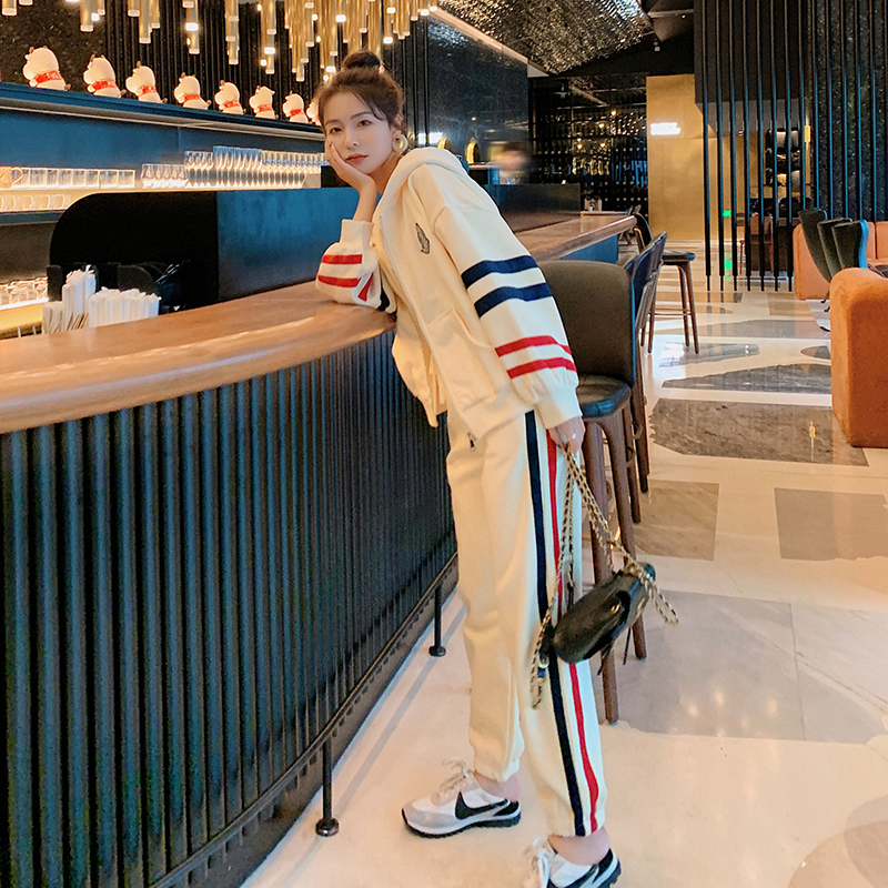 现货秋装新款卫衣套装连帽套头外套2件套317-MY810-P135-198，女装套装/套裙，浙宝185