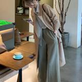 中长款长款长袖秋季薄款法式风衣韩版宽松国风爵士春秋显瘦气质，女装西装，浙宝185